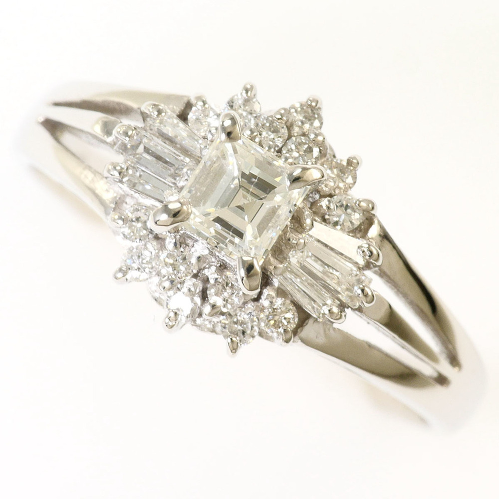 VINTAGE Silver Diamond Ring